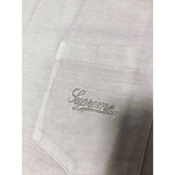 ❗️SOLD❗️Supreme overdyed pocket tee light purple - Picture 2 of 5